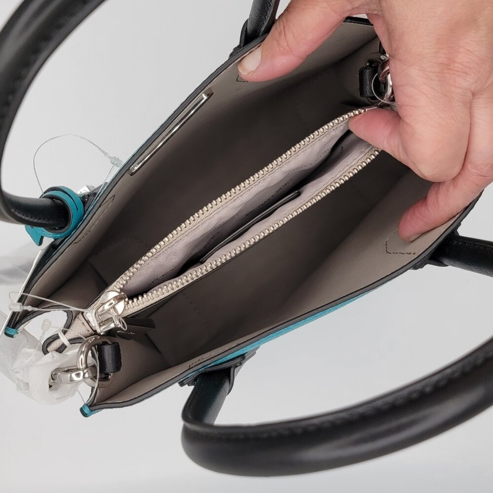 Michael Kors Mercer Color-Block Leather Cross Body - Picture 7 of 13